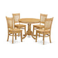 5 Pc Table Set - Kitchen Table And 4 Dining Room Chair By East West Furniture | Dining Sets | Modishstore - 2