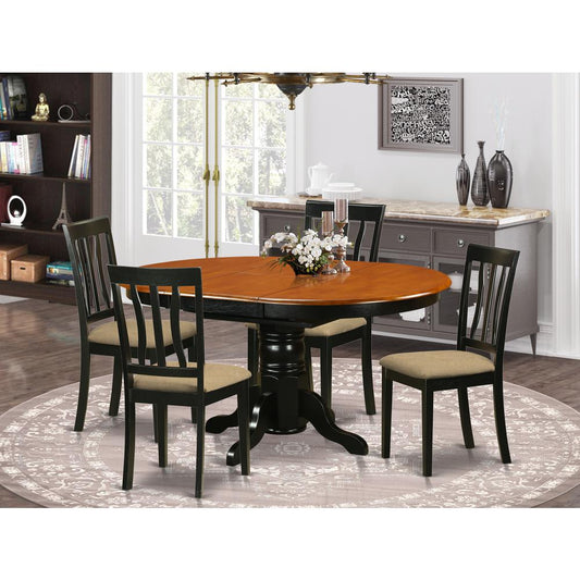 5 Pc Dining Room Set With 4 Cusion Chairs By East West Furniture | Dining Sets | Modishstore