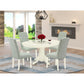 Dining Room Set Linen White AVCE5-LWH-15 By East West Furniture | Dining Sets | Modishstore