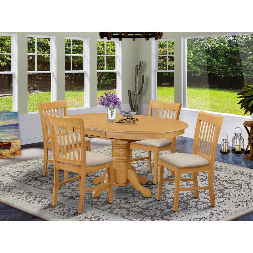 5 Pctable And Chair Set - Dining Table And 4 Dinette Chairs By East West Furniture | Dining Sets | Modishstore