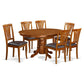 7 Pcavon Table With Leaf And 6Padded Leather Chairs. By East West Furniture | Dining Sets | Modishstore - 2