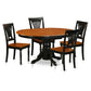 Avpl5-Bch-W Dining Set - 5 Pcs With 4 Wood Chairs By East West Furniture | Dining Sets | Modishstore