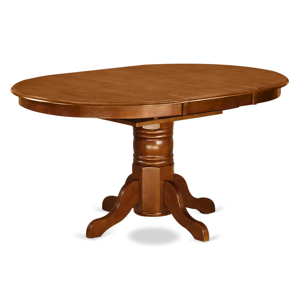 Avon Oval Table With 18" Butterfly Leaf -Black And Cherry Finish. By East West Furniture | Dining Tables | Modishstore - 8