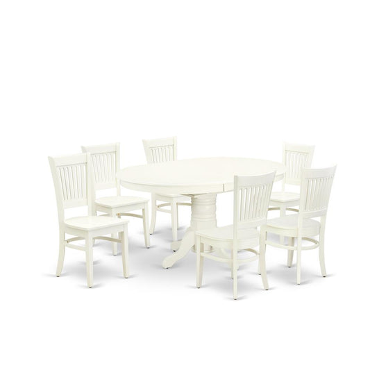 7-Piece Kitchen Table Set- 6 Modern Dining Chairs And Dining Tables By East West Furniture | Dining Sets | Modishstore