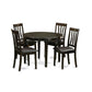 5 Pc Small Kitchen Table Set-Kitchen Table And 4 Kitchen Chairs By East West Furniture | Dining Sets | Modishstore - 2