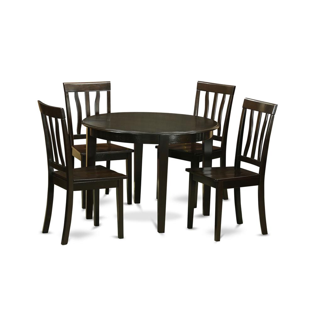 5 Pc Kitchen Table Set-Table And 4 Kitchen Chairs By East West Furniture | Dining Sets | Modishstore - 2