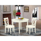 Dining Room Set Linen White BOCL3-WHI-C By East West Furniture | Dining Sets | Modishstore