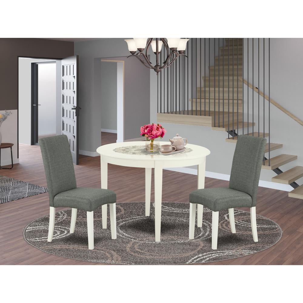 Dining Room Set Linen White BODR3-LWH-07 By East West Furniture | Dining Sets | Modishstore