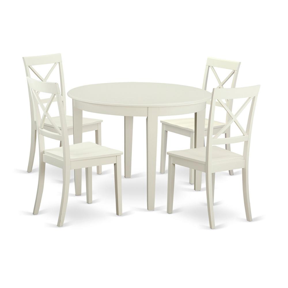 5 Pckitchen Nook Dining Set For 4-Table And 4 Kitchen Chairs By East West Furniture | Dining Sets | Modishstore - 2