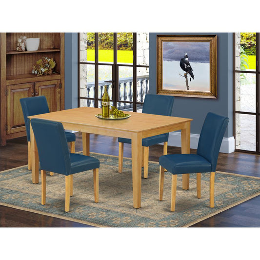 Dining Room Set Oak CAAB5-OAK-55 By East West Furniture | Dining Sets | Modishstore