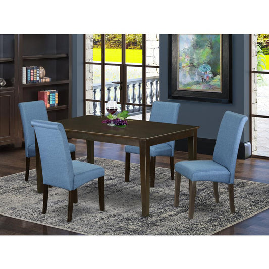 Dining Room Set Cappuccino CABA5-CAP-21 By East West Furniture | Dining Sets | Modishstore