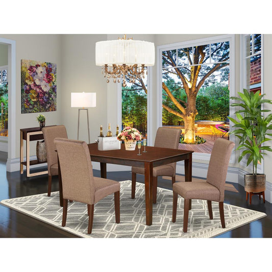 Dining Room Set Mahogany CABA5-MAH-18 By East West Furniture | Dining Sets | Modishstore