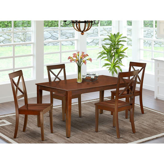 Dining Room Set Mahogany CABO5-MAH-W By East West Furniture | Dining Sets | Modishstore