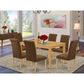 Dining Room Set Oak CABR7-OAK-18 By East West Furniture | Dining Sets | Modishstore