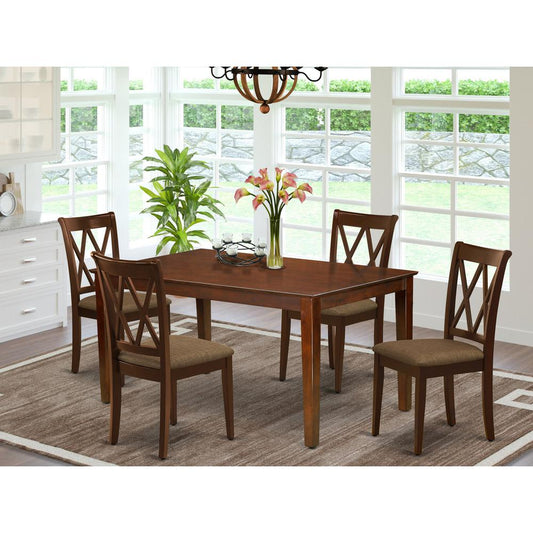 Dining Room Set Mahogany CACL5-MAH-C By East West Furniture | Dining Sets | Modishstore