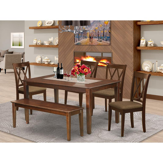 Dining Room Set Mahogany CACL6-MAH-C By East West Furniture | Dining Sets | Modishstore