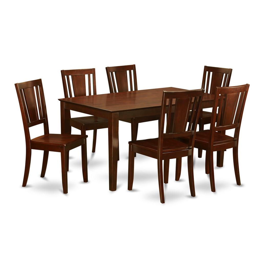 7 Pc Formal Dining Room Set- Dining Roomtable And 6 Dining Chairs By East West Furniture | Dining Sets | Modishstore - 2