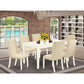 Dining Room Set Linen White CAFL7-LWH-01 By East West Furniture | Dining Sets | Modishstore