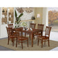 Dining Room Set Mahogany CAGR7-MAH-W By East West Furniture | Dining Sets | Modishstore