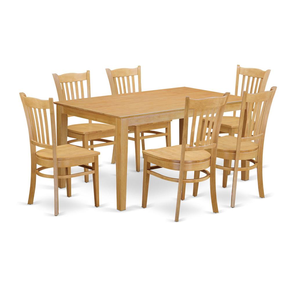 7 Pc Dining Room Set - Dinette Table And 6 Kitchen Chairs By East West Furniture | Dining Sets | Modishstore - 2