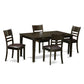 5 Pc Dining Room Set-Dining Table And 4 Chairs For Dining Room By East West Furniture | Dining Sets | Modishstore - 2