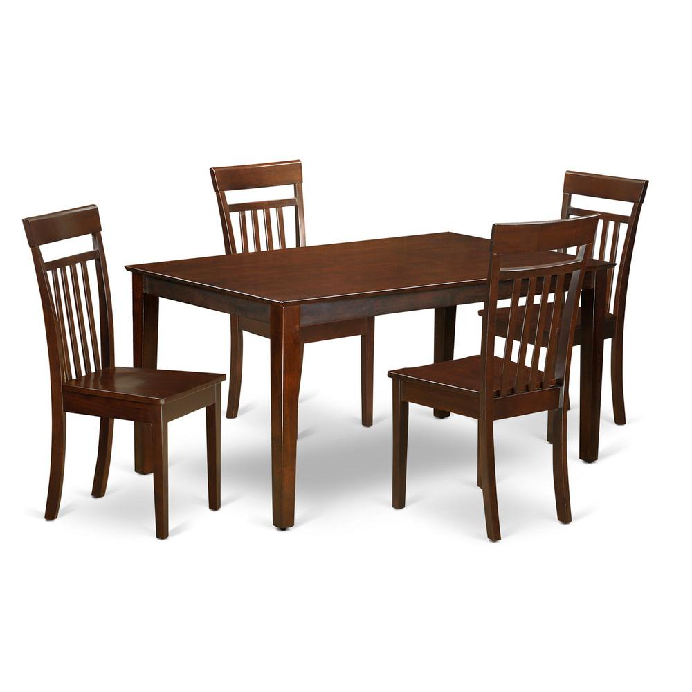 5 Pc Dining Room Set-Table And 4 Kitchen Chairs By East West Furniture | Dining Sets | Modishstore - 2