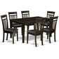 7 Pc Dining Room Dining Table And 6 Dining Chairs By East West Furniture | Dining Sets | Modishstore - 2