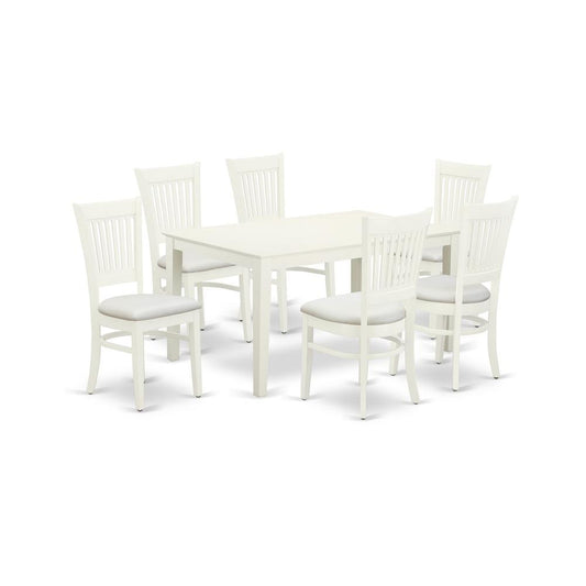 Dining Table - Dining Chairs CAVA7 - LWH - C By East West Furniture | Dining Sets | Modishstore