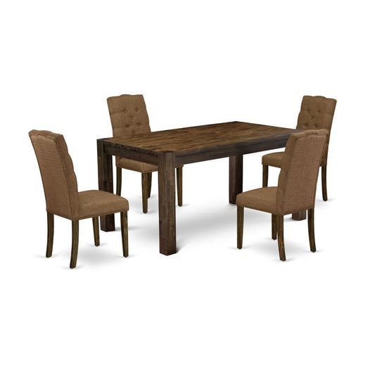 5-Pc Dining Room Table Set- 4 Dining Chair And Dining Tables By East West Furniture | Dining Sets | Modishstore