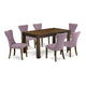 7-Pc Dining Room Table Set- 6 Kitchen Parson Chairs And Dining Tables By East West Furniture | Dining Sets | Modishstore