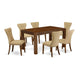 7-Pc Dining Room Table Set- 6 Kitchen Parson Chairs And Dining Tables By East West Furniture | Dining Sets | Modishstore - 4