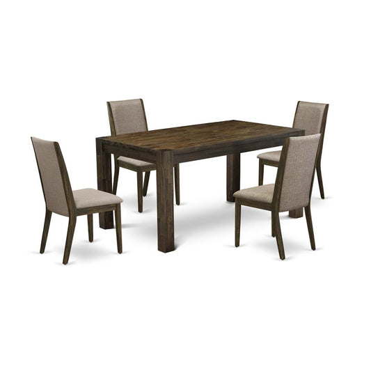 5-Pc Dinette Set- 4 Dining Room Chairs And Dining Tables By East West Furniture | Dining Sets | Modishstore