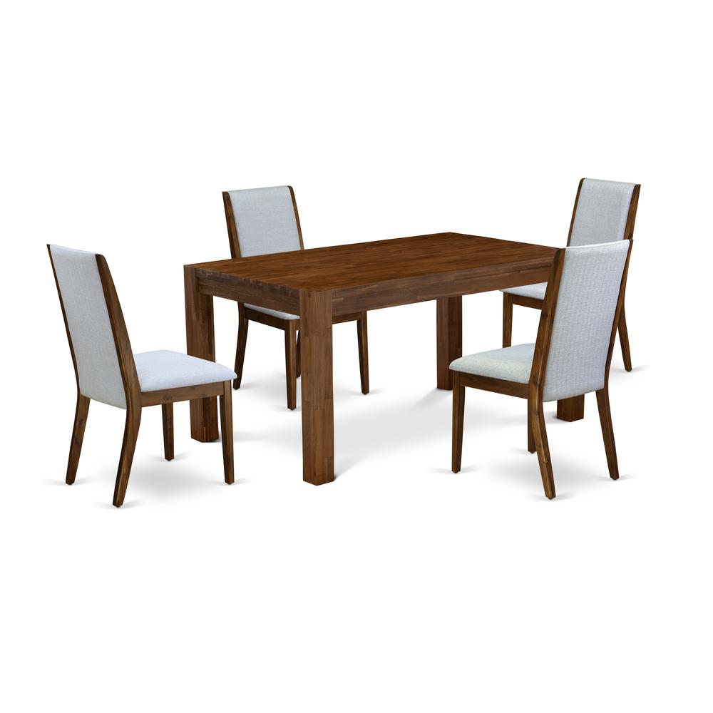5-Pc Dinette Set- 4 Dining Room Chairs And Dining Tables By East West Furniture | Dining Sets | Modishstore - 4