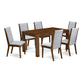 7-Pc Kitchen Dining Room Set- 6 Parson Dining Chairs And Dining Tables By East West Furniture | Dining Sets | Modishstore - 4