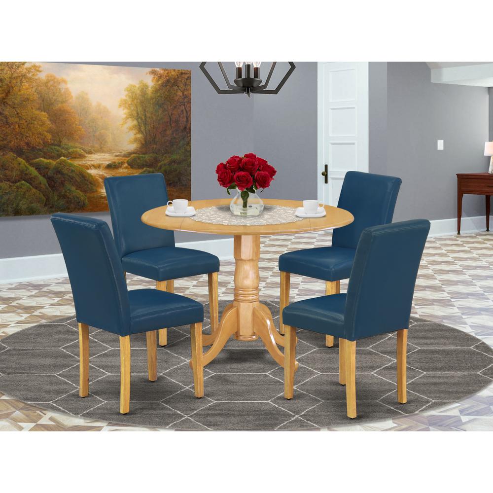 Dining Room Set Oak DLAB5-OAK-55 By East West Furniture | Dining Sets | Modishstore
