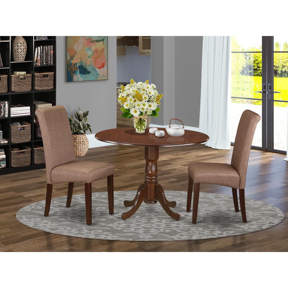 Dining Room Set Mahogany DLBA3-MAH-18 By East West Furniture | Dining Sets | Modishstore