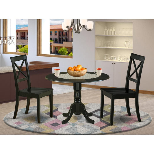 Dining Room Set Black DLBO3-BLK-W By East West Furniture | Dining Sets | Modishstore