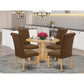 Dining Room Set Oak DLBR5-OAK-18 By East West Furniture | Dining Sets | Modishstore