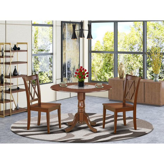 Dining Room Set Mahogany DLCL3-MAH-W By East West Furniture | Dining Sets | Modishstore