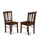 Dublin Chair With Wood Seat In Black Finish - Set Of 2 By East West Furniture | Dining Chairs | Modishstore - 5