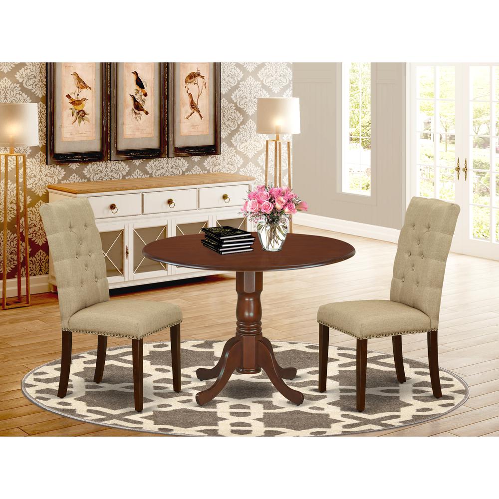Dining Room Set Mahogany DLEL3 - MAH - 16 By East West Furniture | Dining Sets | Modishstore