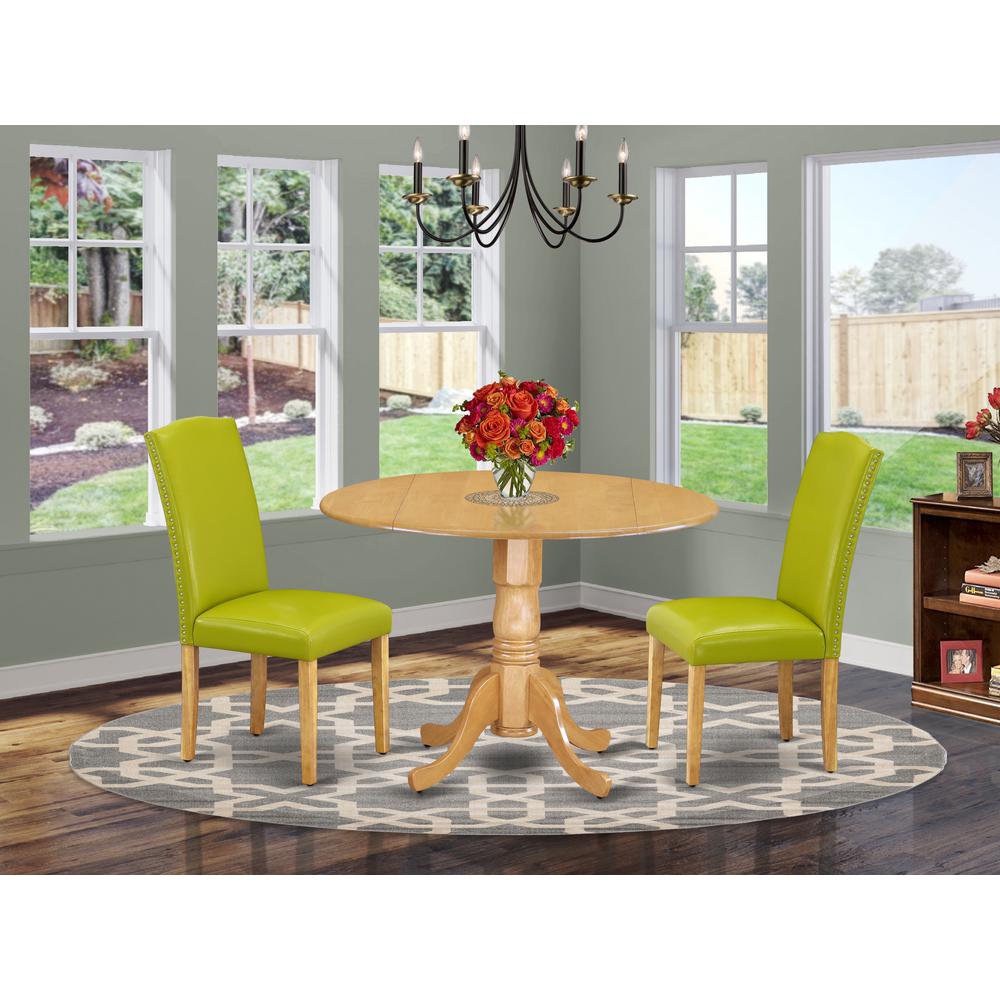 Dining Room Set Oak DLEN3 - OAK - 51 By East West Furniture | Dining Sets | Modishstore