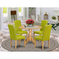 Dining Room Set Oak DLEN5-OAK-51 By East West Furniture | Dining Sets | Modishstore