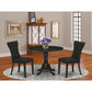 Dining Room Set Wirebrushed Black DLGA3 - ABK - 24 By East West Furniture | Dining Sets | Modishstore