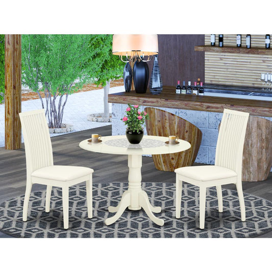 Dining Room Set Linen White DLIP3-WHI-C By East West Furniture | Dining Sets | Modishstore