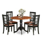 5 Pc Kitchen Table Set-Dining Table And 4 Wood Kitchen Chairs By East West Furniture - Dlni5-Bch-Lc | Dining Sets | Modishstore - 2