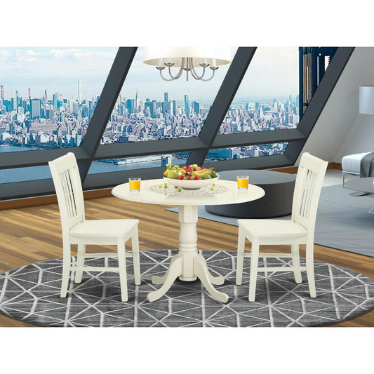 Dining Room Set Linen White DLNO3-LWH-W By East West Furniture | Dining Sets | Modishstore