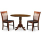 3 Pc Kitchen Nook Dining Set-Kitchen Dining Nook And 2 Kitchen Chairs By East West Furniture | Dining Sets | Modishstore - 2
