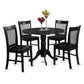 5 Pc Small Kitchen Table And Chairs Set-Round Kitchen Table And 4 Dinette Chairs By East West Furniture | Dining Sets | Modishstore - 2