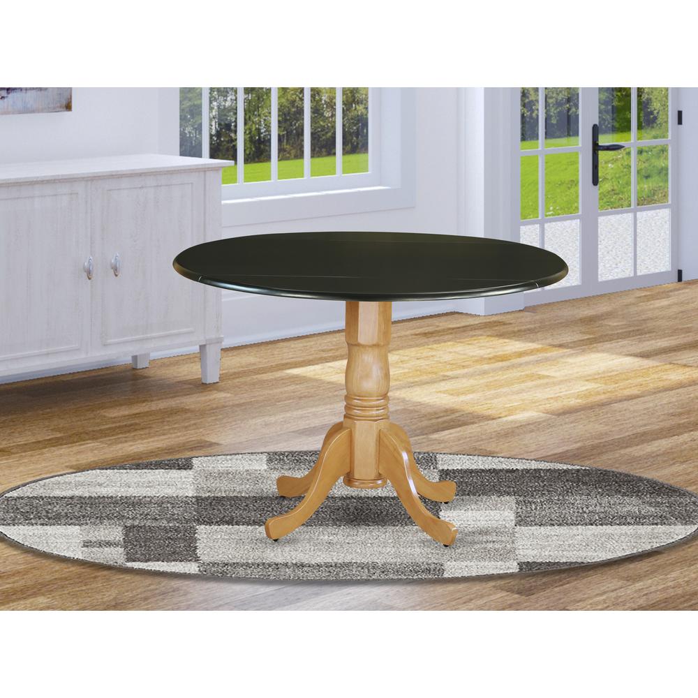 Dining Table Black & Oak DLT-BOK-TP By East West Furniture | Dining Tables | Modishstore